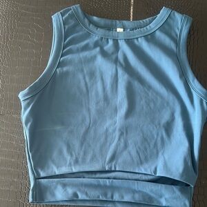 Blue Sleeveless Women's Top
